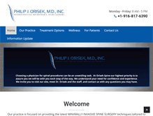 Tablet Screenshot of orisekspine.com